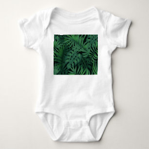 Body Vert nuit tropicale : Motif Plante exotique