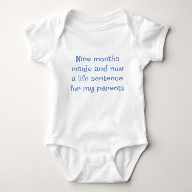 Body Veste de bébé avec slogan (Devant)