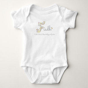 Body Vêtement bébé à monogramme F, prénom féminin Fiadh