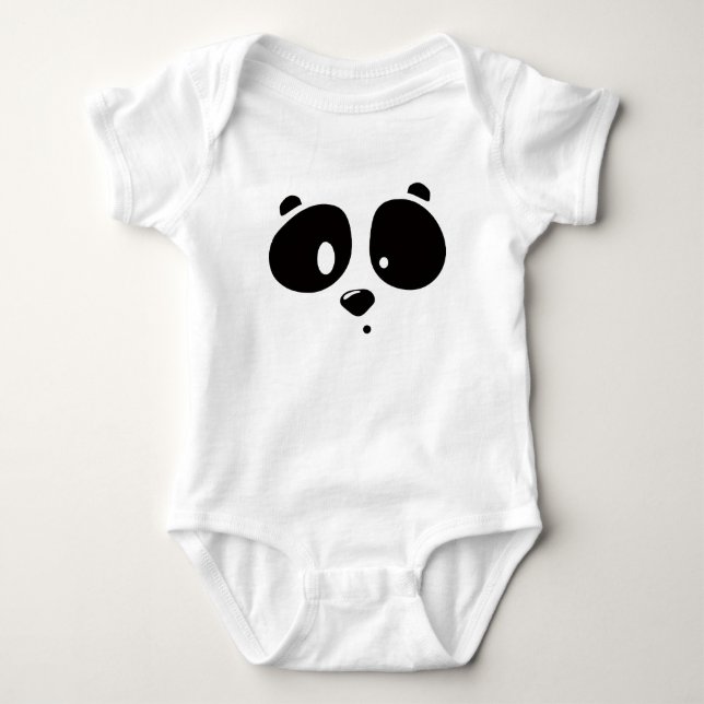 Body Vêtement bébé panda minimaliste mignon (Devant)