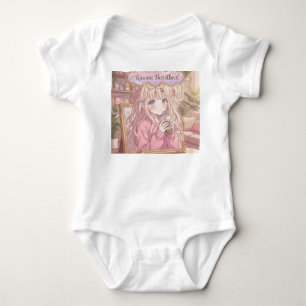 Body Vêtement de bébé en forme de thé aux perles Kawaii