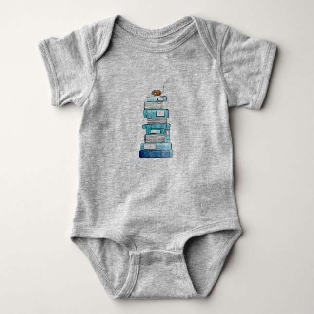 Body Vêtement une pièce de bébé de Bookstack (Devant)