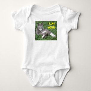 Body Vêtements Bébé Chat I Love Yoga