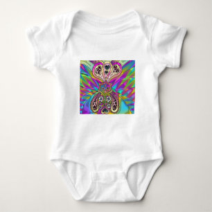 Body Vêtements Cadeaux Fleurs Cœurs Psychédéliques Rétr
