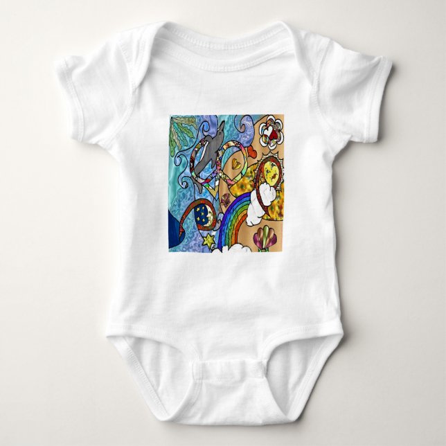 Body Vêtements Cadeaux Rétro Psychedelique Années 60 à  (Devant)