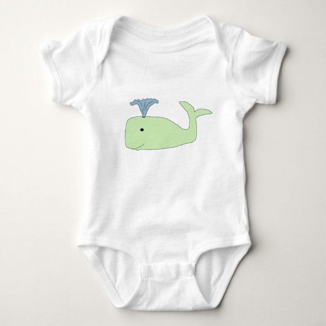Body Vêtements de baleines à bébé vert (Devant)