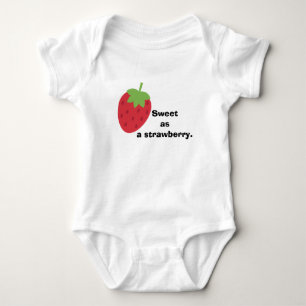 Body Vêtements de bébé à la fraise minimalistes mignons