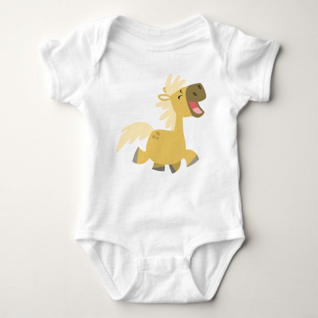Body Vêtements de bébé de Pony Cartoon Laughing (Devant)