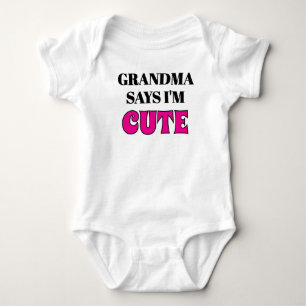 Body Vêtements de bébé pour petit-enfant de grand-mère,