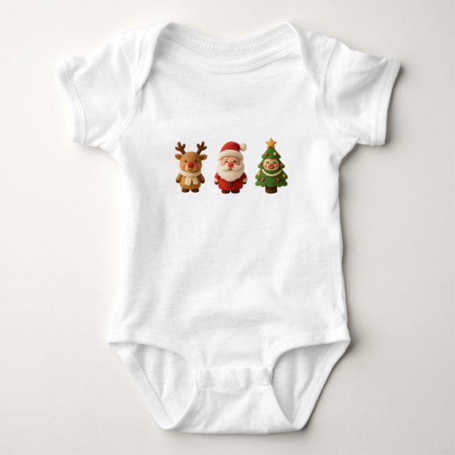 Body Vêtements de Noël Mignons pour Bébé – Renne (Devant)