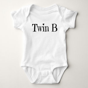 Body Vêtements jumeaux de bébé - blanc d'une seule