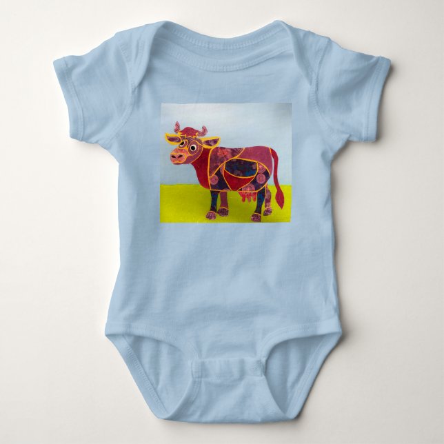 Body Vêtements Oneesy vache violette (Devant)