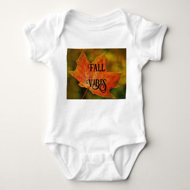 Body Vibes Automne Feuilles Bodysuit Bébé (Devant)
