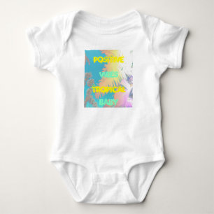 Body Vibes positives Tropical Baby Palm Trees Bodysuit