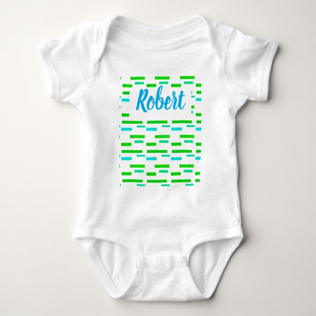 Body Vibes tropicales Robert Ajouter Votre Nom Bodysuit (Devant)