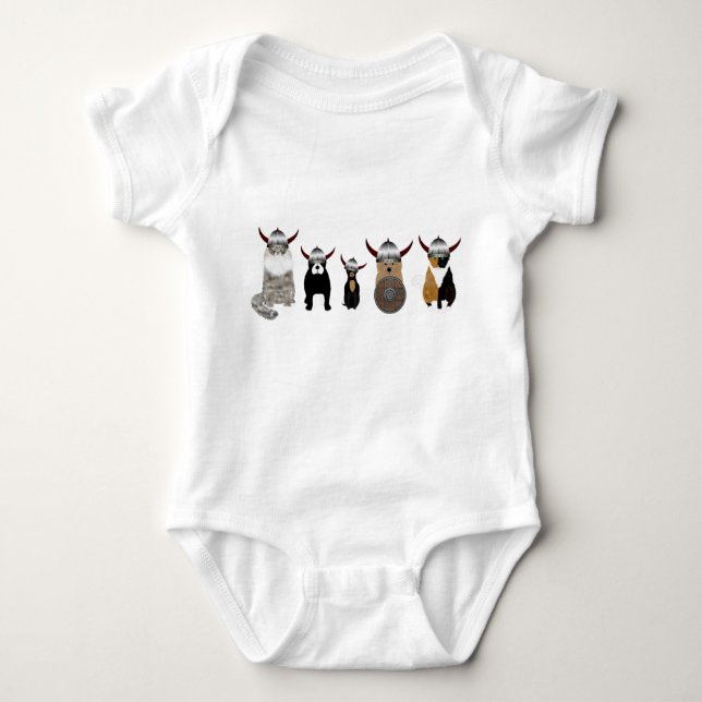 Body Viking Animaux de compagnie Bodysuit bébé (Devant)