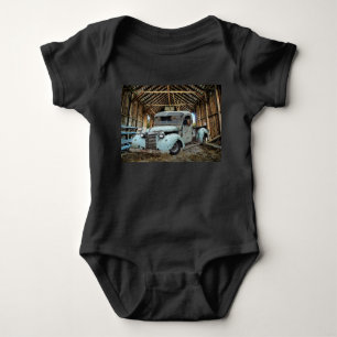 Body Vintage Blue Truck Rustic Grange