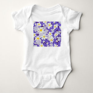 Body Vintage coloré : Motif Fleur sans couture