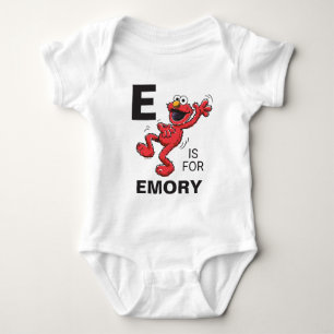 Body Vintage - E est pour Elmo Ajouter Votre Nom