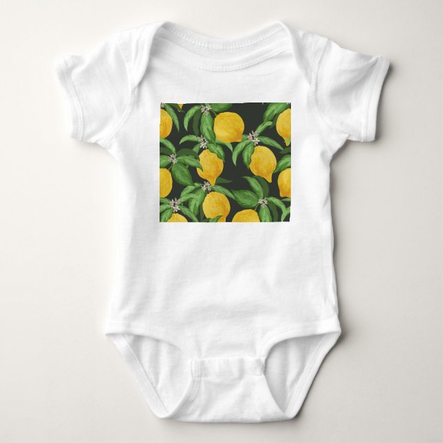 Body Vintage Lemon Tropical Motif (Devant)