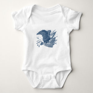 Body Vintage Patriotique hurlant Aigle USA Flag Flèches