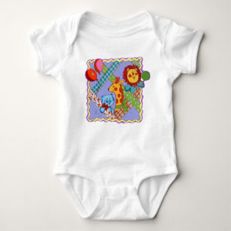 Body Vintage Safari Animals Baby Bodysuit
