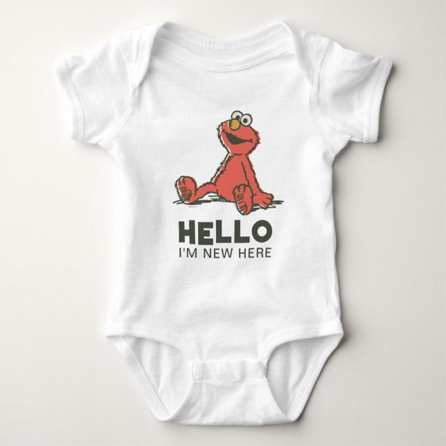 Body Vintage Sesame Street - Elmo Nouveau bébé (Devant)