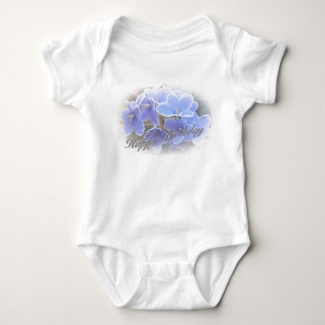 Body Violettes africaines bleues (Devant)
