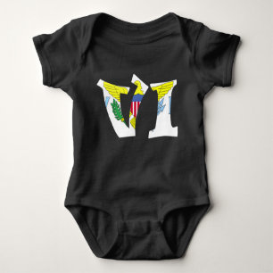Body Virgin Islands Flag Baby Bodysuit One-Piece