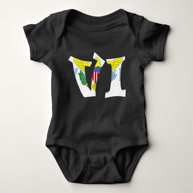 Body Virgin Islands Flag Baby Bodysuit One-Piece (Devant)