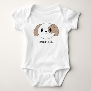 Body Visage de dessin animé de chiot mignon personnalis