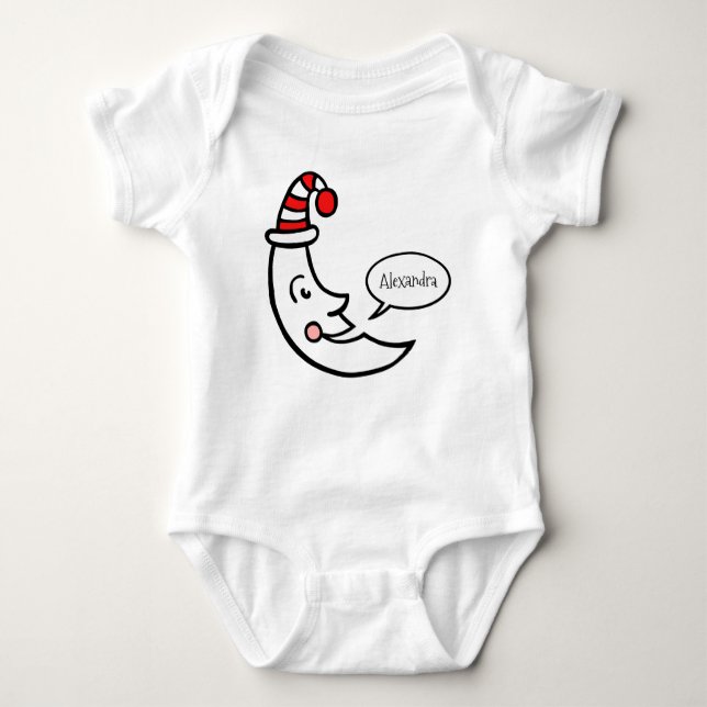 Body Visage de lune personnalisée et étoiles (Devant)