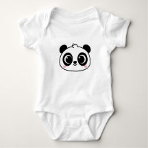 Visage de Panda bébé Kawaii
