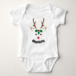 Body Visage de Renne Mignon Noël Personnalisé