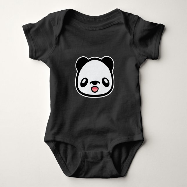 Body Visage d'ours panda de dessin animé mignon (Devant)