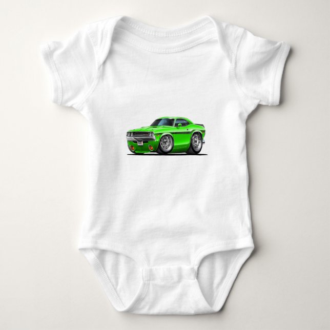 Body Voiture 1970-72 verte de challengeur (Devant)