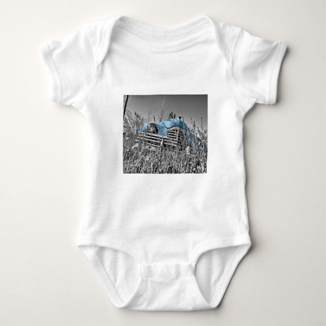 Body Voiture bleue vintage (Devant)