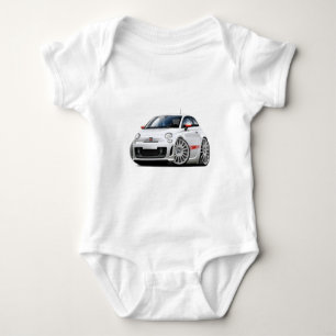 Body Voiture de blanc de Fiat 500 Abarth