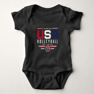 Body Volleyball USA Jouer Équipe Gagner Design Sportif