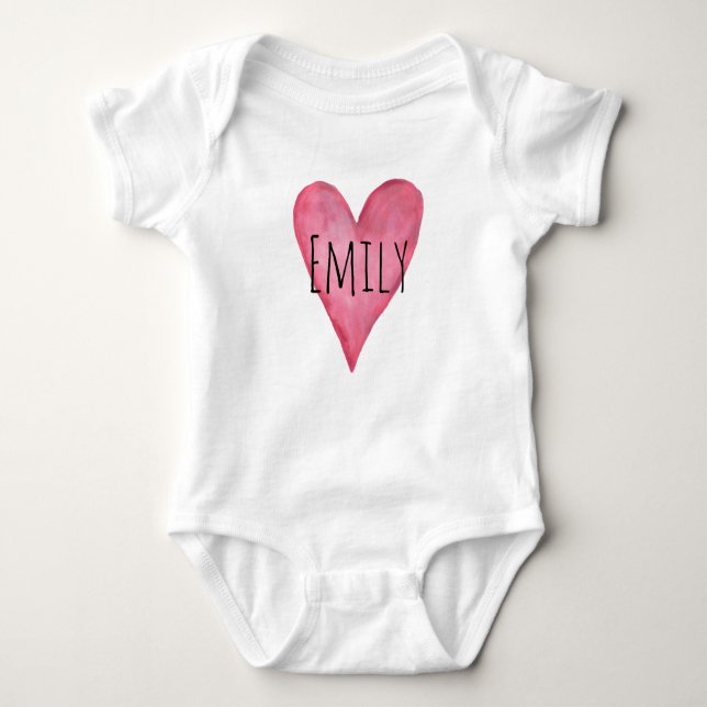 Body Vous êtes Loved Personnalisable Baby bio Bodysuit (Devant)