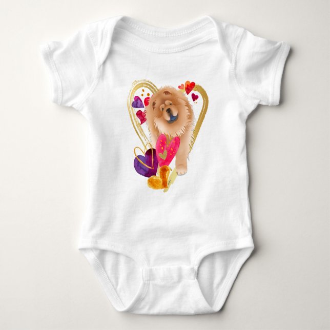 Body VOUS FAITES MON COEUR ALLER BLER - Chow bébé bodys (Devant)