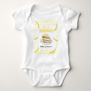Body Watercolor Banana Cake fête d'anniversaire