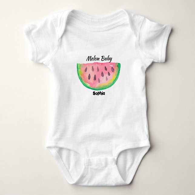 Body Watermelon Baby Nom personnalisé (Devant)