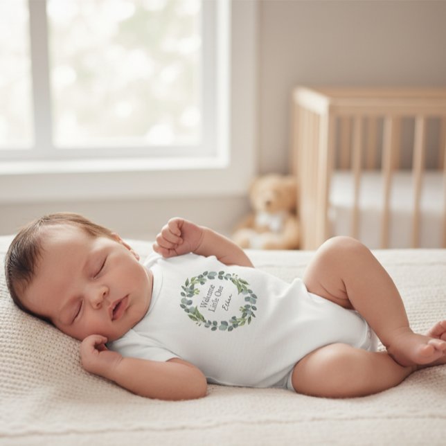 Body Welcome Little One  Eucalyptus Wreath Bodysuit (Créateur téléchargé)