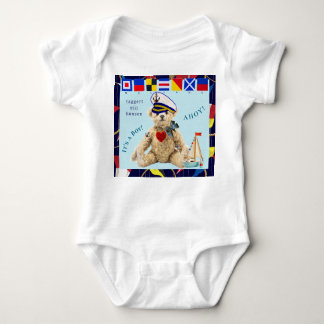 Body Welcome New Baby Sailor Bear Bodysuit