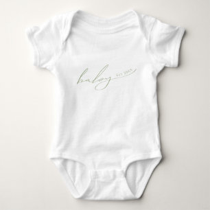 Body Whimsical Sage Green Baby Est