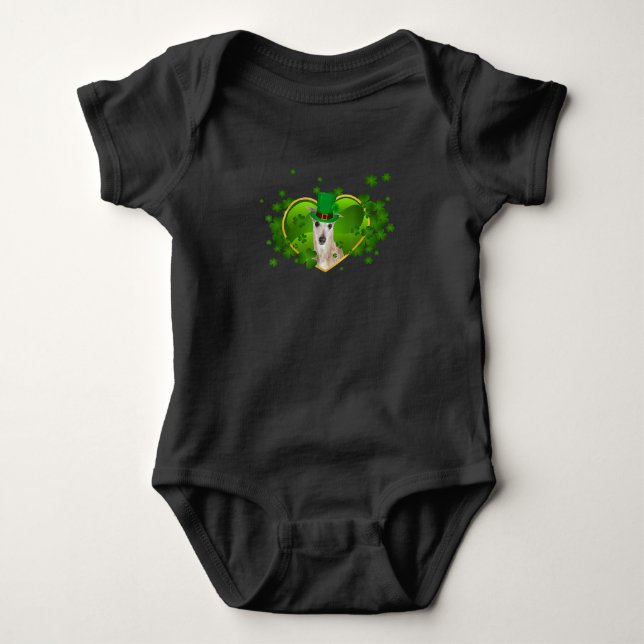 Body Whippet irlandais mignon St Patrick Day Cadeaux Am (Devant)