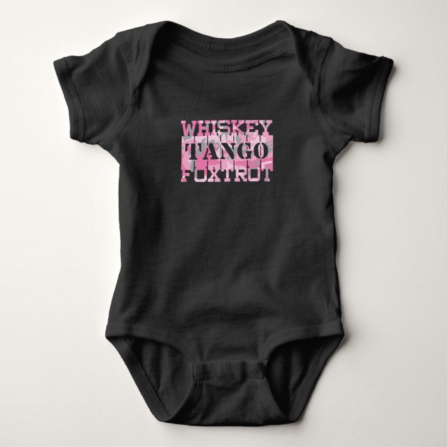 Body Whiskey Tango Foxtrot Camouflage Rose Militaire (Devant)