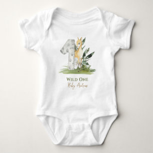 Body Wild One Baby Deer Forest Thème 1er anniversaire