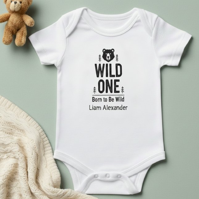 Body WILD ONE Born to Be Wild Personalized   Bodysuit (Créateur téléchargé)